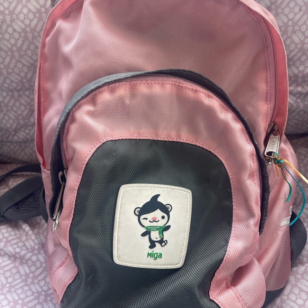 Pink and Black Kids Backpack